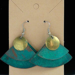 Distressed Patina-look drop Earrings